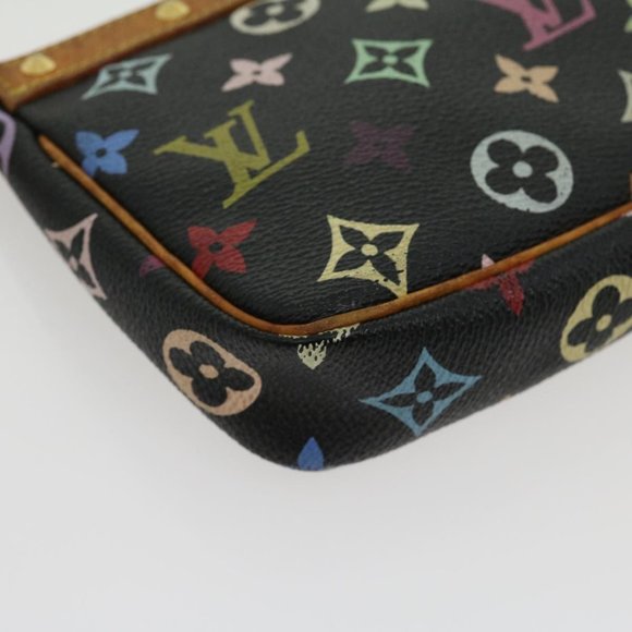 Louis Vuitton Multicolor Multicolore Black Murakami Pochette w Dustbag - Picture 8 of 16